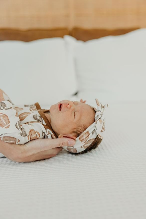 Copper Pearl Baby Bows: Stylish Headbands for Baby Girls, Premium Soft and Stretchy Baby Headbands, Perfect for Newborns, Trendy Designs - Blitz