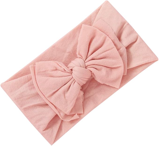 Mookiraer Baby Girls Headbands with Bows Handmade Hair Accessories Stretchy Hairbands for Newborn Infant Toddler Baby Essentials (Double Bows 12pcs)