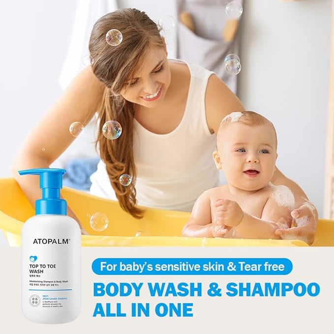 ATOPALM MLE Lotion and Top to Toe Baby Wash Bundle