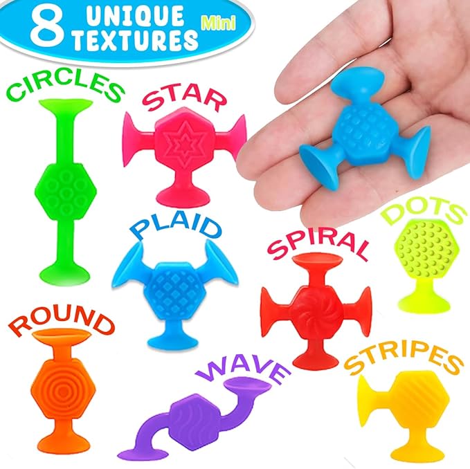 24 Pcs Bath Toys for Kids Ages 3+, Suction Cup Toys for Autistic Children, Stocking Stuffers Travel Window Stem Learning Toys, Bathtub Toys with Dinosaur Eggshell Storage