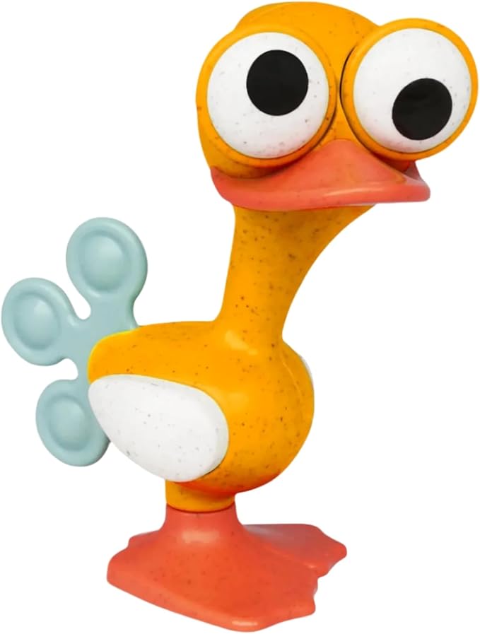 Tolo Crazy Eyed Bird | Interactive Toy for Babies 3+ Months | Movable Eyes, Clicking Head & Feet, Rattling Body, Squeaking Wings | Teething Relief & Developmental Play