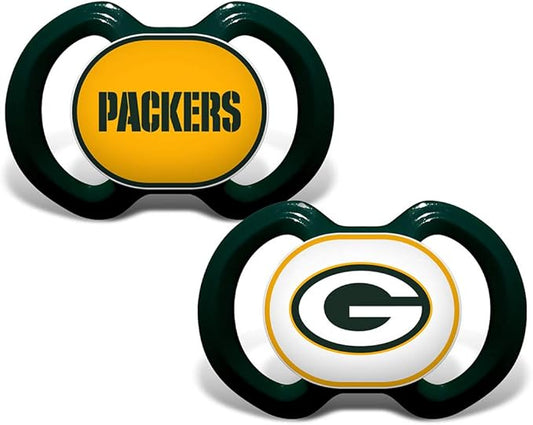 Baby Fanatic Pacifier 2-Pack - NFL Green Bay Packers - Officially Licensed League Gear