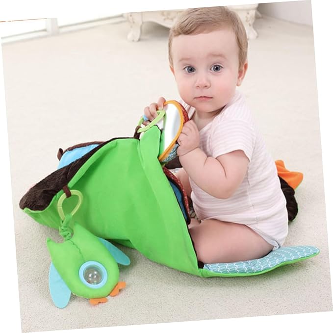 Garneck Owl-Themed Climbing Mat - Non Slip Soft and Safe Rug for Crawling and Sensory Development Ideal for Infants and 1pc Play Mat for Indoor Fun