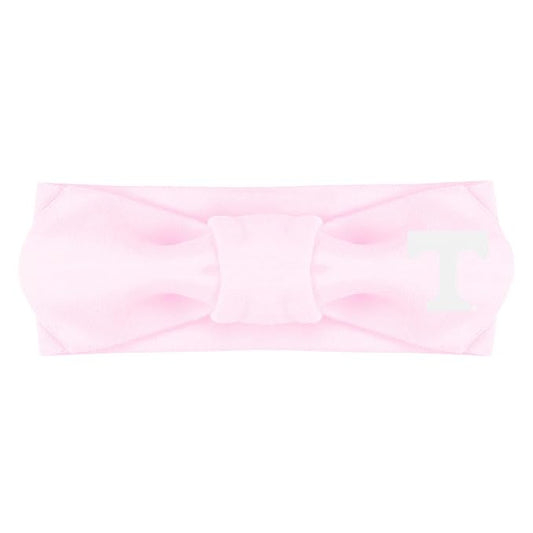 Creative Knitwear Tennessee Volunteers Infant Girls Pink Solid Hair Knot Headband Embroidered Logo - Size Newborn - 4T
