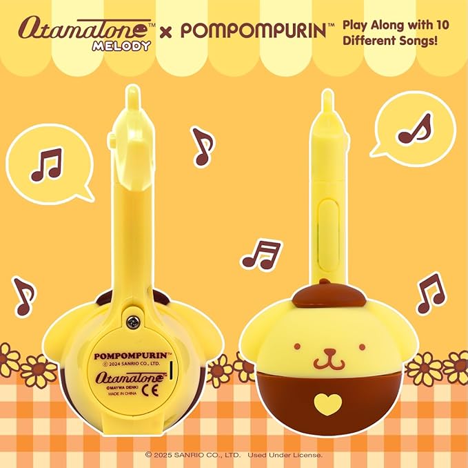 Otamatone Melody Hello Kitty and Friends Electronic Portable Music Instrument/Synthesizer Toy from Japan by Maywa Denki [English Instructions] - Pompompurin