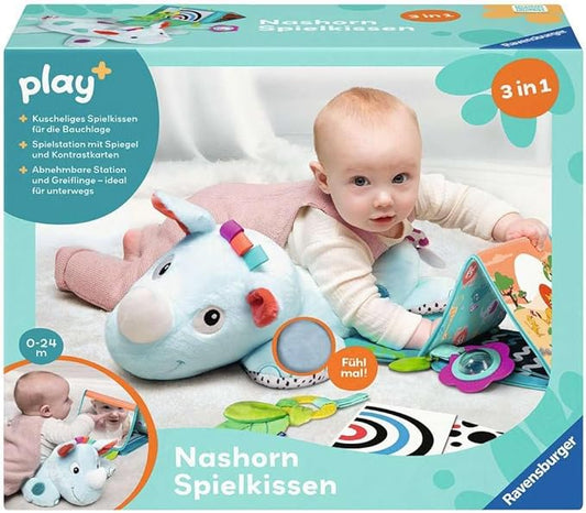 Play+ Nashorn Spielkissen (für Die Bauchlage)