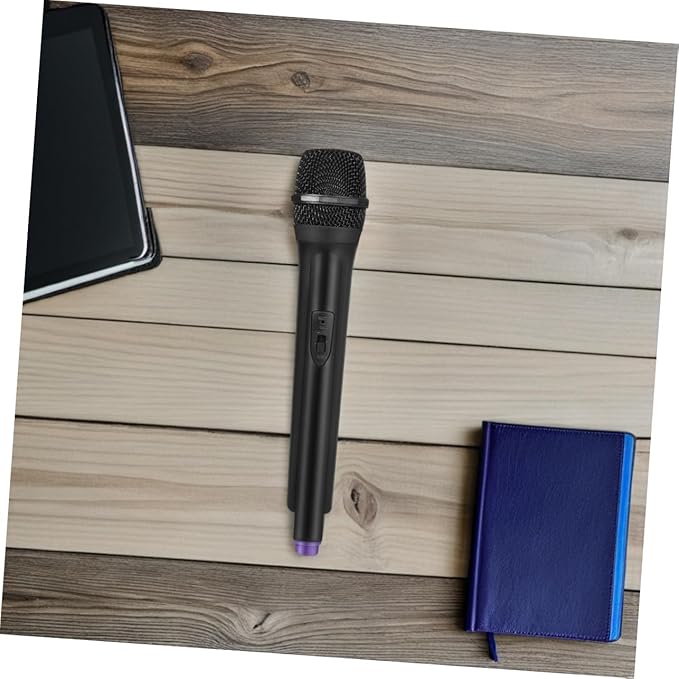 Ipetboom Simulated Microphone Toy, 1 Pc Fake Microphone Pretend Play Mic Karaoke Prop Fun Birthday Party Favors