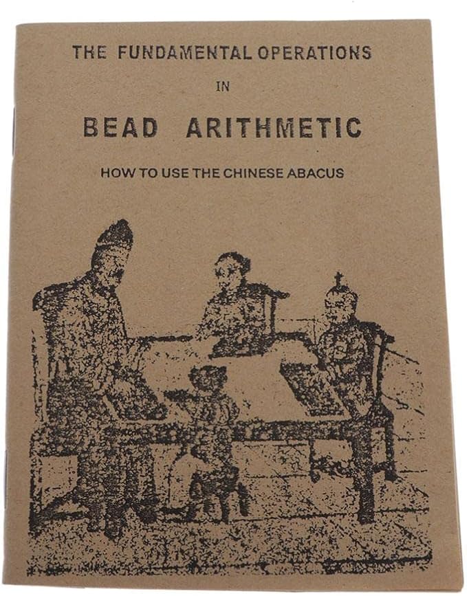 5 Column Chinese Wooden Bead Arithmetic Abacus with Box for