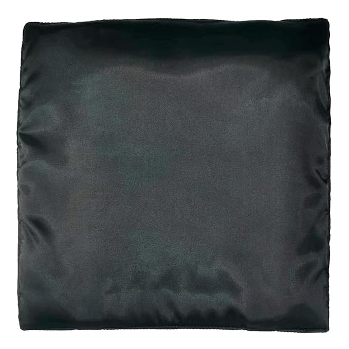 2 Pack Carseat Covers Baby Satin Car Seat Headrest Cover for Babies Hair Protector Soft Silk Feeling Protection Head car seat headrest Support (black)