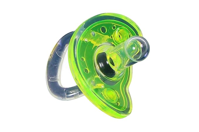 Sweetie Silicone Pacifier Refuser Soother 100% Silicone BPA Free 2 Count (Yellow)