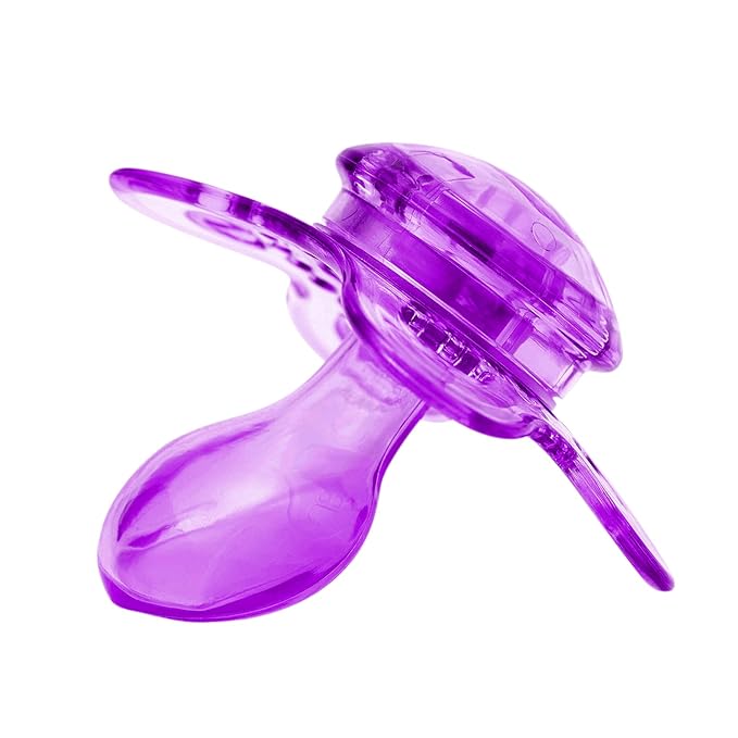 LittleForBig Bigshield Generation-3 Big Sized Pacifier Candy Gloss 2 Paci Pack - Blue and Purple