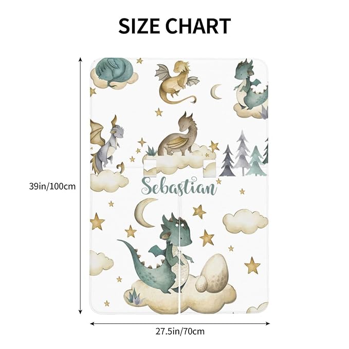 Custom Baby Name Nursing Cover Flying Dragon Design – Personalized Car Seat Canopy for Boy, Stroller Cover, Baby Minky Blanket, Privacy Breastfeeding Cover, Soft Breathable Infant Shower Gift