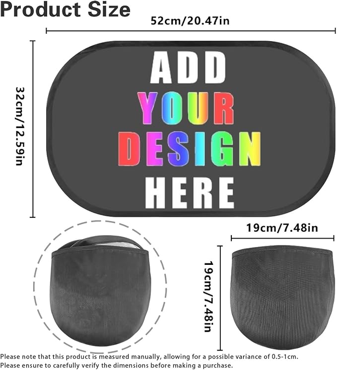 Bulopur Personalization Window Shades 2 Pack Baby Window Shades for Car Cute Design Car Sun Shade Side Window Glare Shield Protection Car Interior Automotive Universal Car Sun Shades
