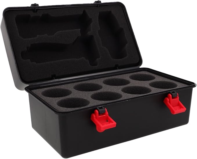 Kisangel Battling Top Storage Case, Spinning Top Carrying Organizer Box Case with Handle and Liners for Kids Portable Gyro Storage Box Travel Toy