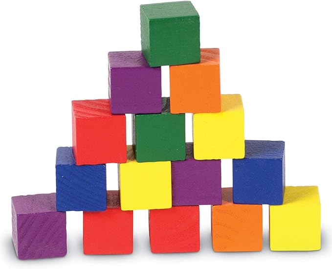 Learning Resources Wooden Color Cubes