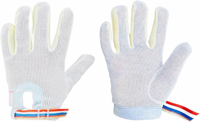 Thumb Sucking Guard Stop 5 Fingers Sucking Gloves for Baby Nail Biting Prevention Breathable Thumb Sucking Stopper Anti Finger Chewing Gloves for Kids (XM)