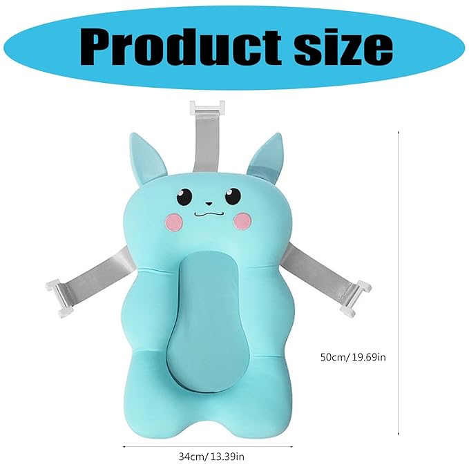 Cartoon Baby Bath Cushion Floating Shower Bed for Newborns and Infants Nonslip Designing Ergonomic Pad