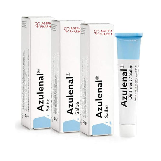 Azulenal Ointment with Guaiazulene | Wound and Healing Ointment for Diaper Rashes, Itches, Cuts, Burns, & Sore Nipples | Suitable for Use for Babies and Nursing Mothers | Made in Europe