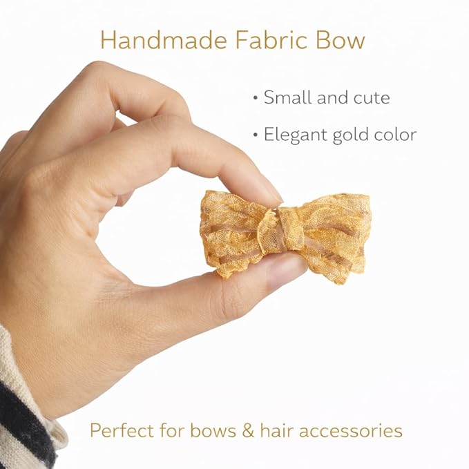 Baby Hair Clips Set, 10PCS Soft Fabric Hair Accessories for Toddlers, Mini Hair Bows for Daily Wear, School, Parties, Birthday Gifts (Brown)