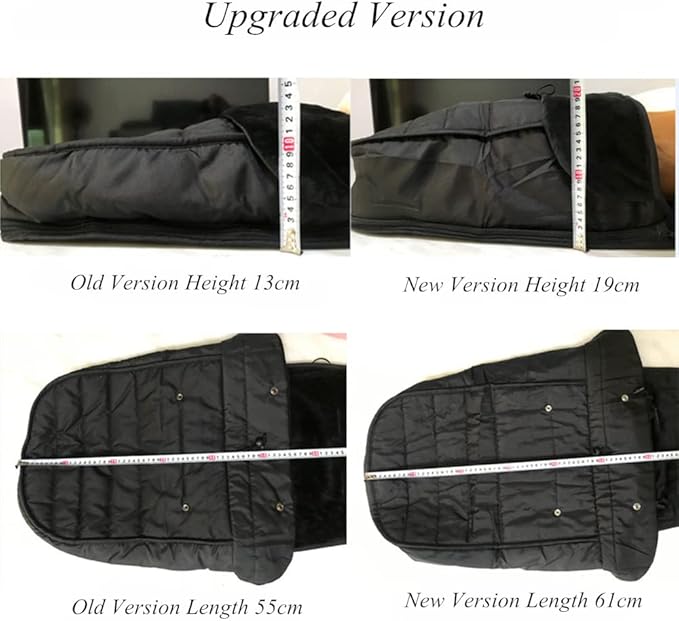 Winter Warm Thick Fleece Baby Stroller Sleeping Bag Detachable Universal Waterproof Toddlers Bunting Bag Double Zipper Closure Windshield Footmuff Newborn Infants Swaddle Pram Wrap, Black, BUNBAG09