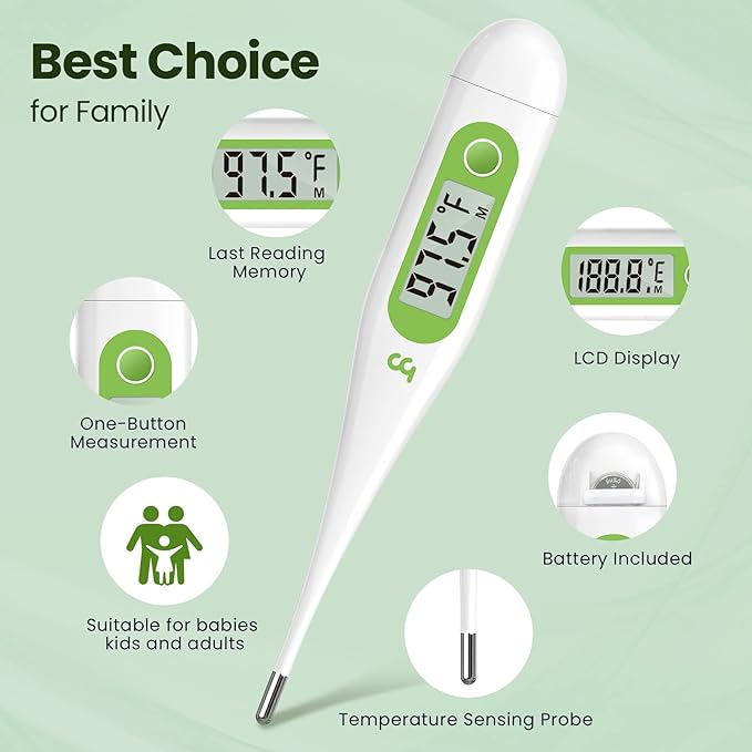 Forehead Thermometer + Oral Thermometer