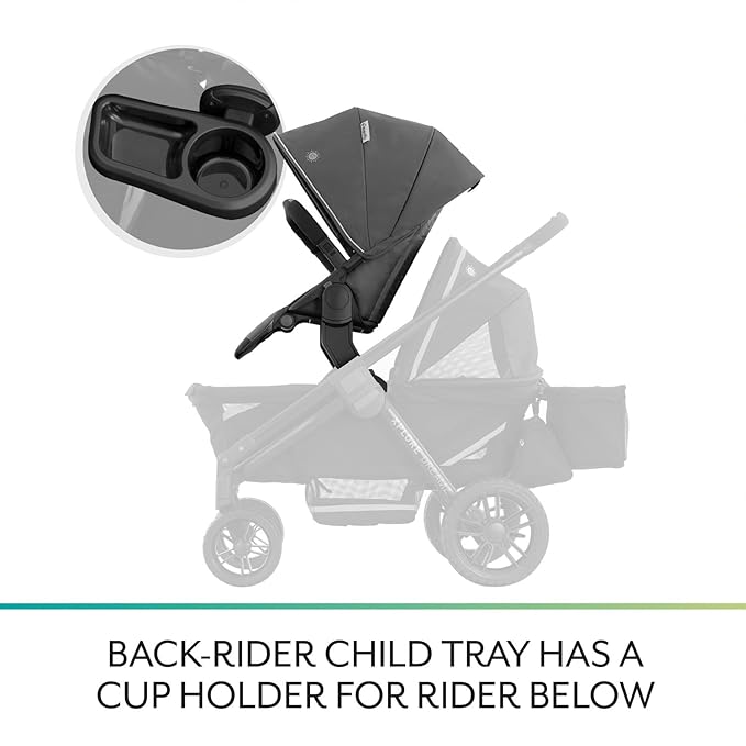 Evenflo Pivot Xplore Stroller Wagon Second Seat (Windsor Gray)