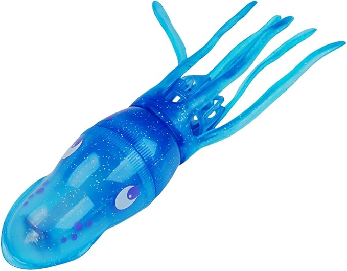 Electric Swimming Octopus Bath Toy – Waterproof LED Light-Up Tub Toy for Toddlers, Cute Soft Tentacles, Safe BPA-Free, Fun Shower & Pool for Boys Girls (Blue)