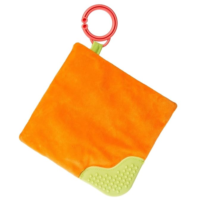 Mary Meyer Sweet Soothie Crinkle Teether Toy with Baby Paper and Squeaker, 6 x 6-Inches, Sushi