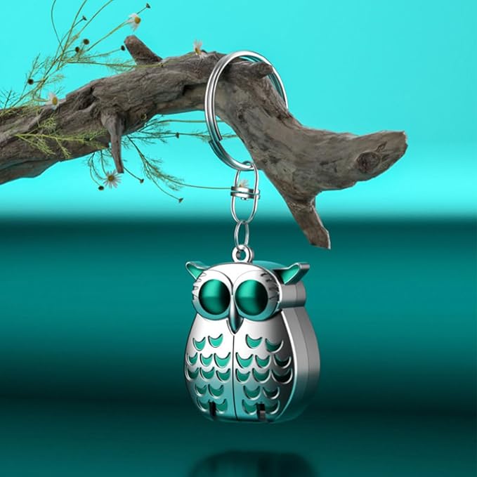 Portable Owl Keychains Nail Clippers, 2025 New 2-in-1 Foldable Owl Nail Clippe with File, German Professional Stainless Steel Small