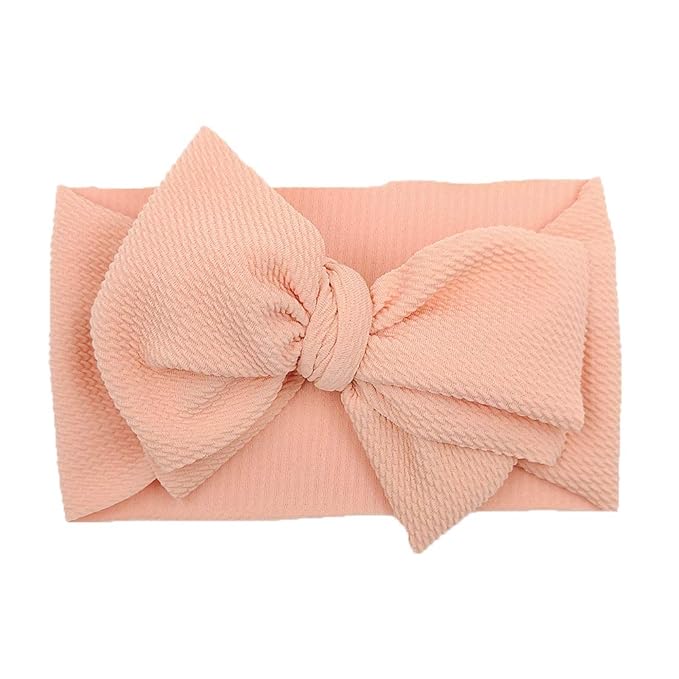 KIDOCHEESE Oversized Baby Hair Accessories: Large Bows, Elastic Hairbands, Nylon Headbands and Head Wraps for Newborns, Infants, Toddlers and Kids