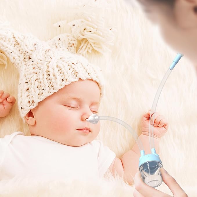 Baby Nasal Cannula,Anti Reflux Nasal Cannula,Equipped with A Nose Clip,Suitable for Newborns and Baby Products-White
