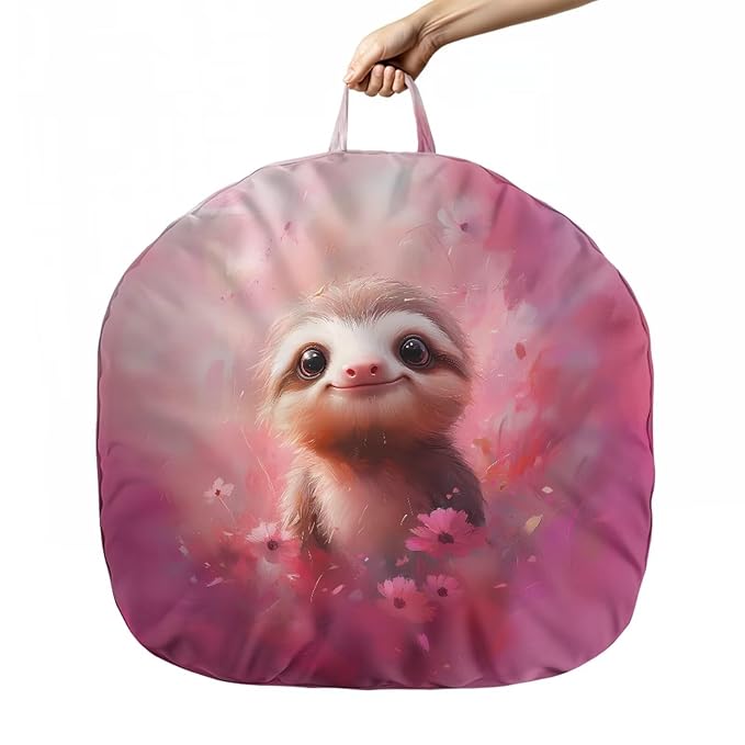 Newborn Lounger Cover, Comfortable Newborn Lounger Cover Removable Baby Lounger Cover Soft Portable Infant Lounger Slipover Breathable Nest Pillow Cover for Boys Girls Sloth