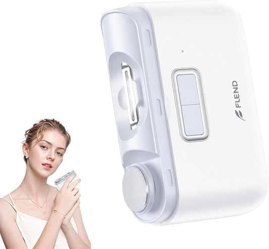 Electric Nail Clipper,Automatic Nail Clipper,Rechargeable 2 Speed Nail Clippers Set,45DB NailKit,LED Light Electric Nail Clippers for Baby,Kids,Adults,Seniors,2 in 1Design Manicure Set Portable White