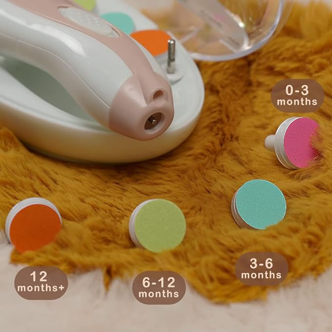 haakaa Electric Nail Trimmer Replacement Pads Baby Nail Trimmer Heads Compatible with All haakaa Nail Trimmers, 4pcs
