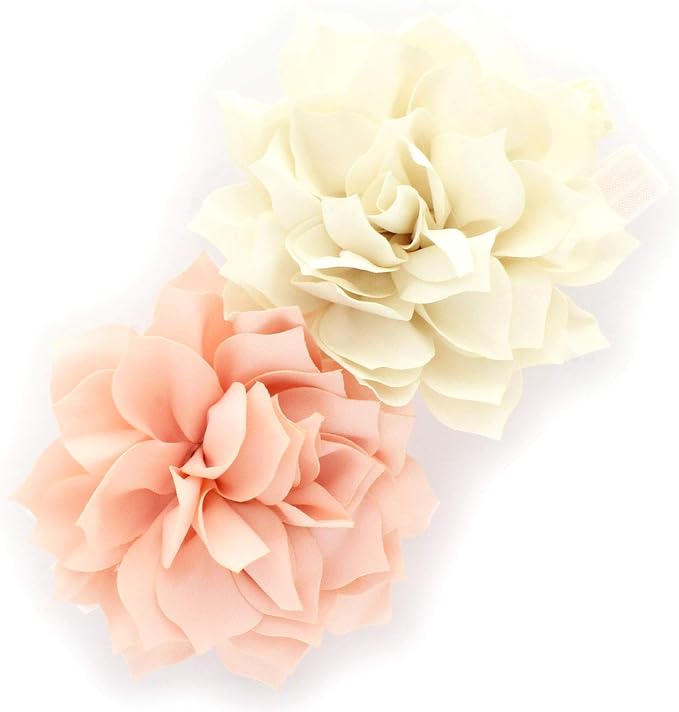 My Lello Petal Flower Headbands Baby - Girls - Toddler Stretchy Elastic Pair