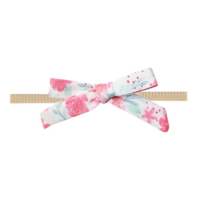 Copper Pearl Ribbon Baby Bow June
