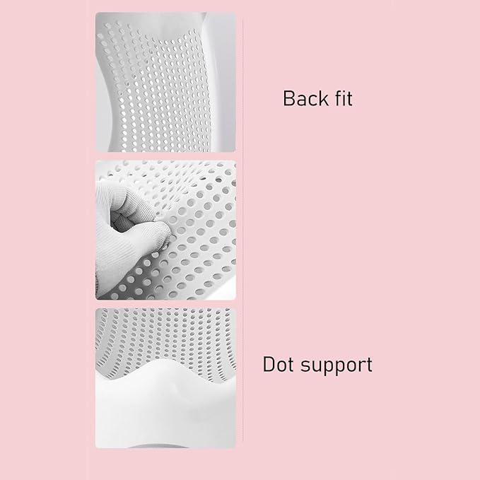 Baby Bath Support, Portable Foldable Slipless Bath Tub Support Lying Bathing Mat, with Slipless Pad Bath Net, for Newborn Infant (Light Grey)