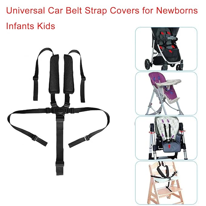2 Pack Car Seat Strap Covers,Seat Neck Strap Covers for Car,Universal Seat Belt Covers,Car Seat Straps Shoulder Pads for Baby Kids