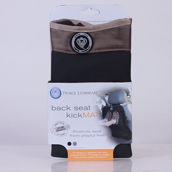 Prince Lionheart Backseat Kick Mat, Brown