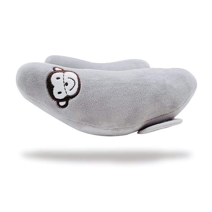 Adjustable Baby Travel Pillow Cushion for Car Seat,Infant Head Neck Support,Headrest for Stroller,Baby Neck Pillows for Pushchair, U-Shape Head Support Pillow for Infants,Grey