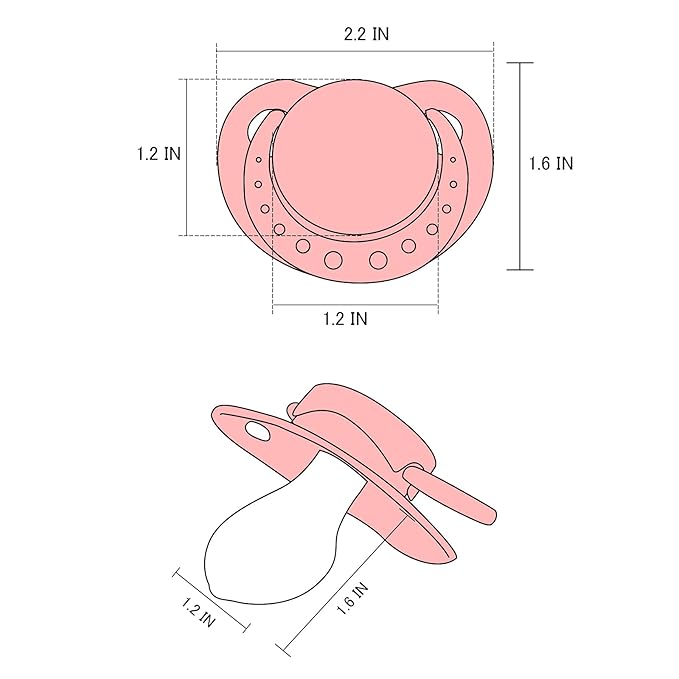 Littleforbig SmallShield Pacifier Cute Pink