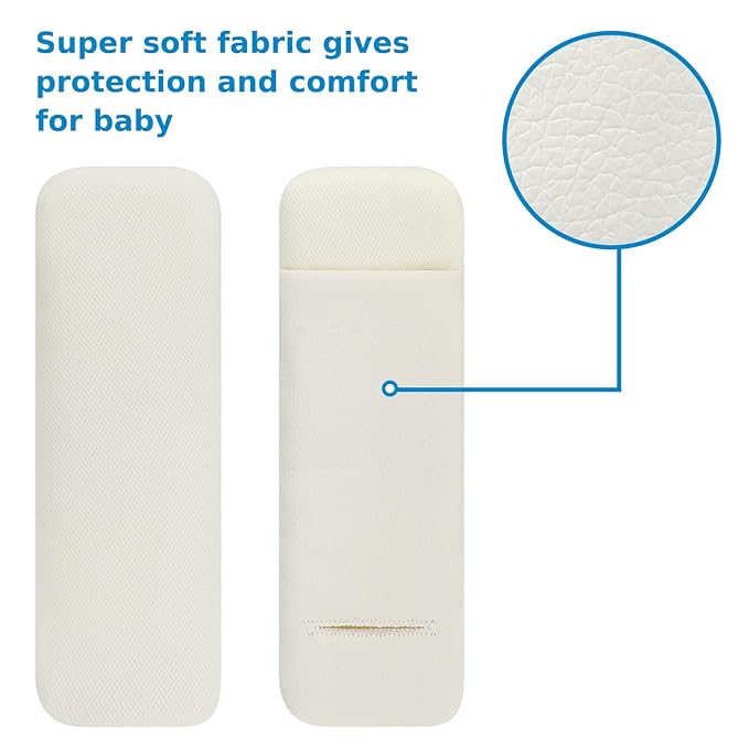Accmor Car Seat Strap Pads Set for Baby Toddler Kids, Car Seat Strap Covers with Hip Support, Super Soft Seat Belt Covers Fits for All Car Seats, Pushchair, High Chair, Stroller