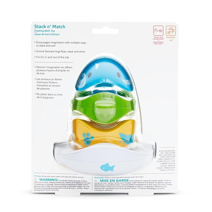 Munchkin® Stack n' Match™ Toddler Bath Toy