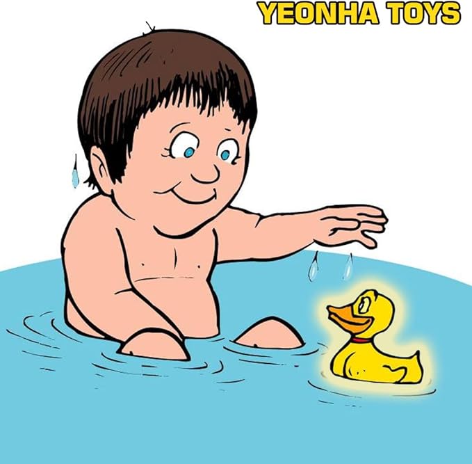 Yeonha Toys Bath Toy(4 Pack), Can Flashing Colourful Light, Floating Bath Toy, Light Up Bathtub Water Tub Toy for Pool Shower Bathtime Bathroom Kid Boys Girl Toddler Child Baby Infant
