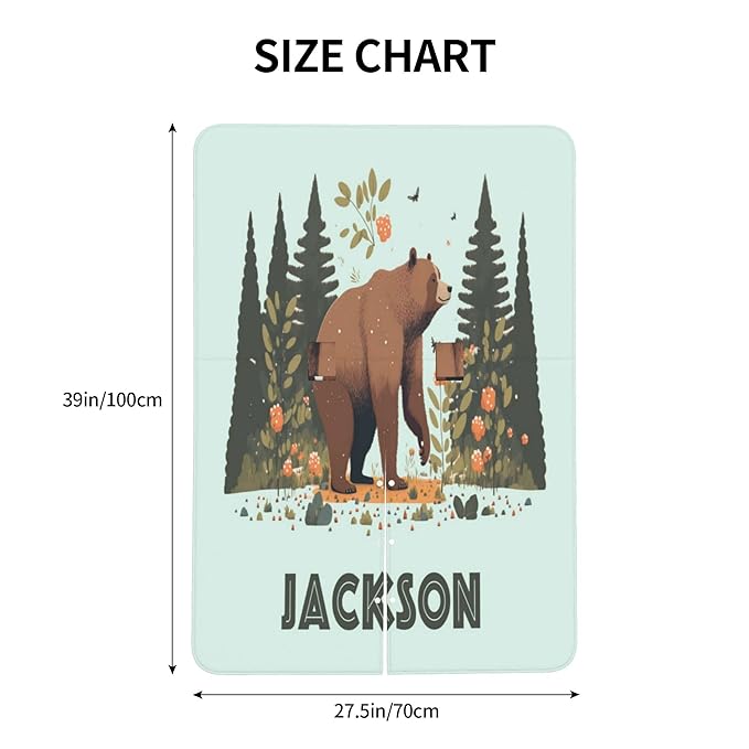 Personalized Winter Carseat Cover for Baby Custom Name Car Seat Canopy for Newborn Baby Boys Girls 2 in 1 Mom Nursing Breastfeeding Covers Bear Minky Baby Carrier Stroller Covers
