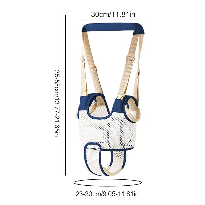 Generic Toddler Walking Harness - Toddler Walker Harness Belt Helper | Baby Learning to Walk Belt | Toddler Walking Harness Helper Assistant Protective Belt for Age 4-28 Month Toddler, Blue