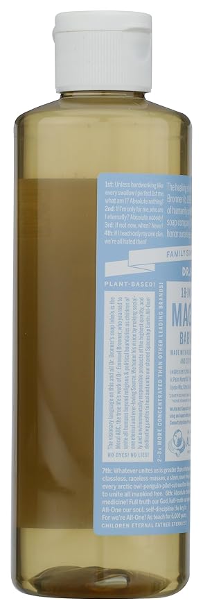 Dr Bronner's, Baby Soap Liquid Castile, 8 Fl Oz