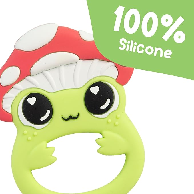 Lamaze Finlee the Frog Teething Toy - Soft Silicone Teether for Baby - Developmental and Sensory Toys with Bright Colors and Unique Textures - Ages 3 Months and Up