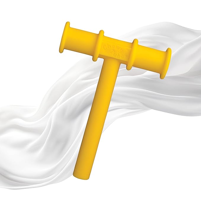 Chewy Tubes - Oral Motor Chewing Tool, Safe, Non-Toxic, Latex & Phthalate Free, Yellow