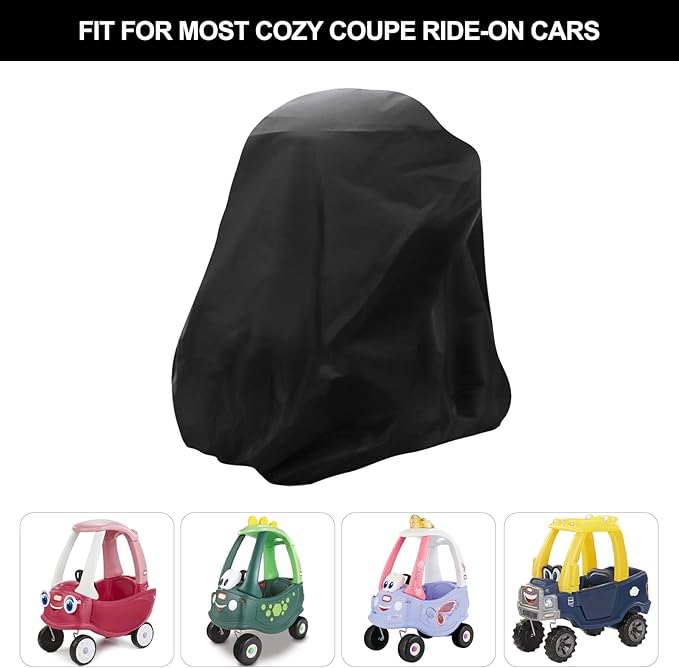 Tonhui Waterproof Cover for Cozy Coupe Truck Ride-On Car, Toddler Car Push and Buggy Cover Outdoor Sun, Dust, Snow Protection (Only Use for Cozy Coupe)